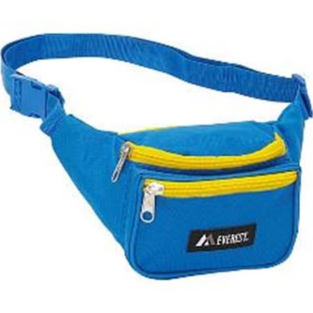 Everest Everest 044KD-RBL-YE Signature Waist Pack - Standard - Royal Blue-Yellow 044KD-RBL/YE